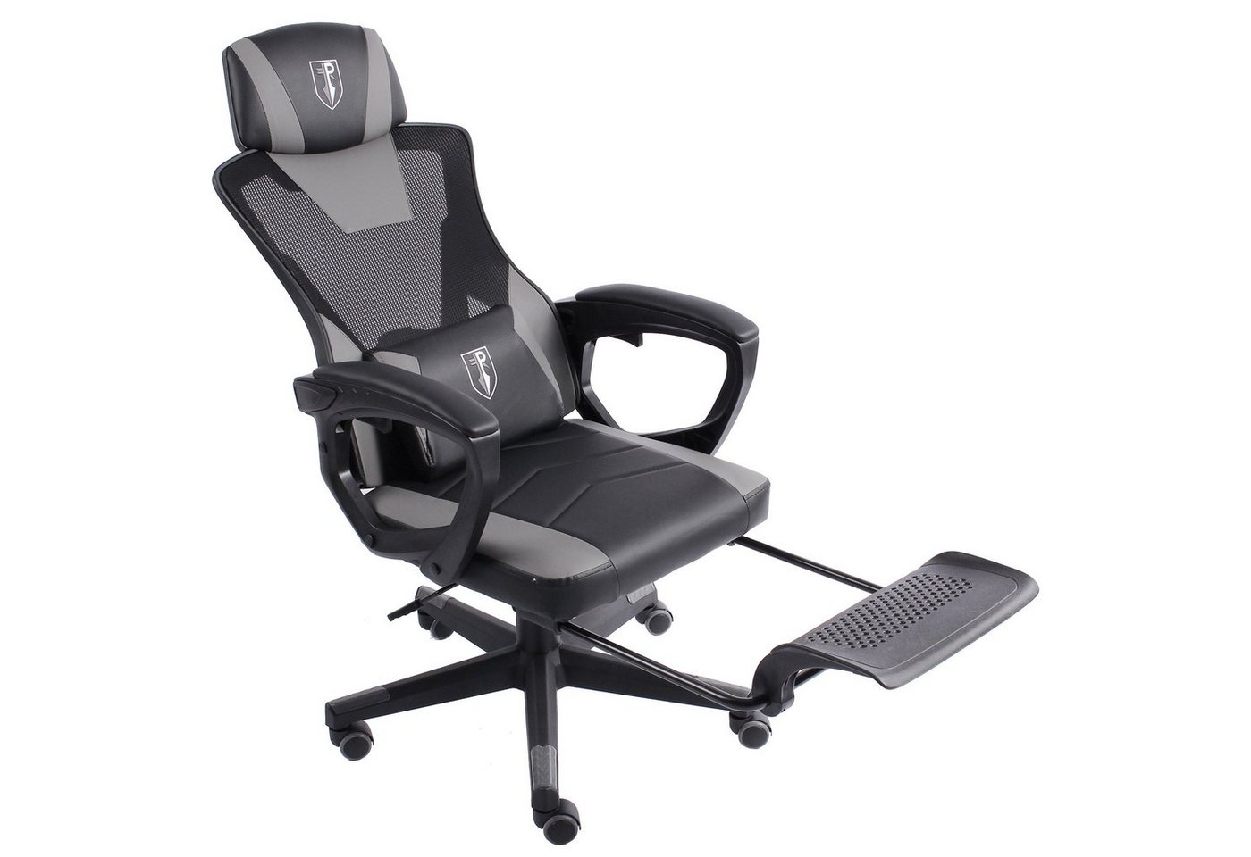 TRISENS Chefsessel Nicos (1 Stück), Bürostuhl Drehstuhl Chefsessel PC-Stuhl Fußstütze Mesh Netzdesign von TRISENS