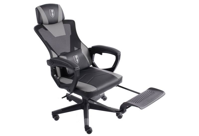 TRISENS Chefsessel Nicos (1 Stück), Bürostuhl Drehstuhl Chefsessel PC-Stuhl Fußstütze Mesh Netzdesign von TRISENS