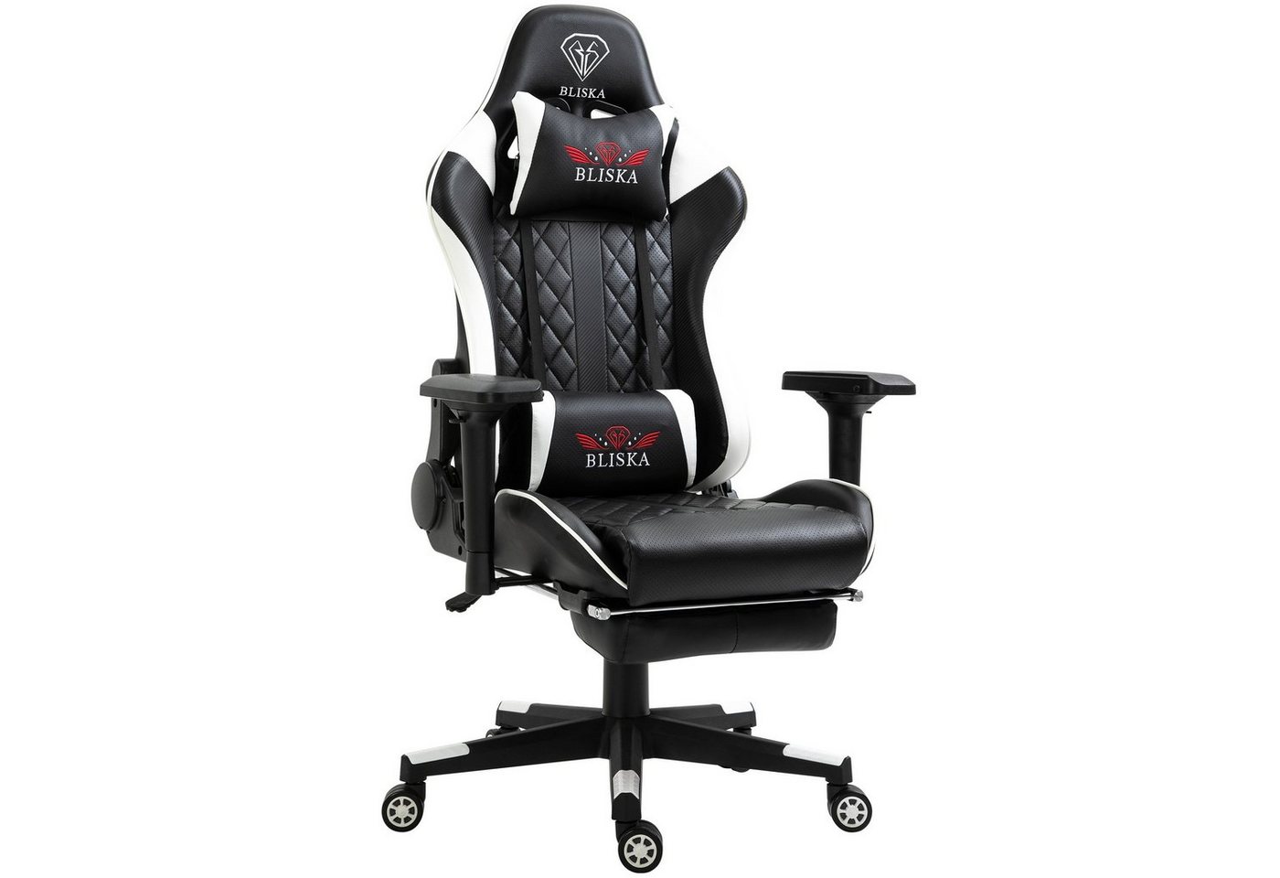 TRISENS Chefsessel Thanos (einzeln), Gaming Stuhl mit flexiblen Armlehnen Bürostuhl im Racing-Design von TRISENS