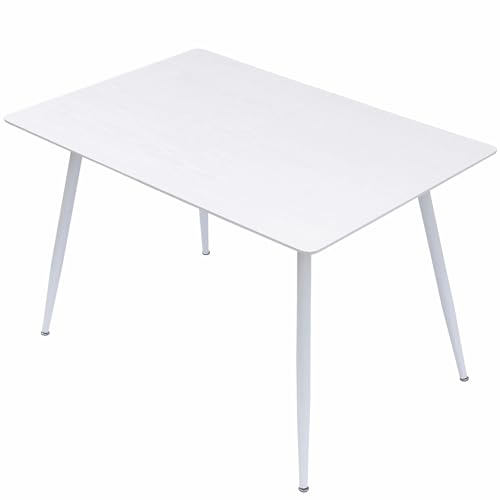 TRISENS Esstisch Emilia ausziehbar 120-150-180 x 80 cm 4-10 Personen Küchentisch mit Metallgestell für Küche, Esszimmer Holz Optik, Farbe:Weiß TRISENS Esstisch Emilia ausziehbar 120-150-180 x 80 cm 4-10 Personen Küchentisch mit Metallgestell für Küche, Esszimmer Holz Optik, Farbe:Weiß von TRISENS