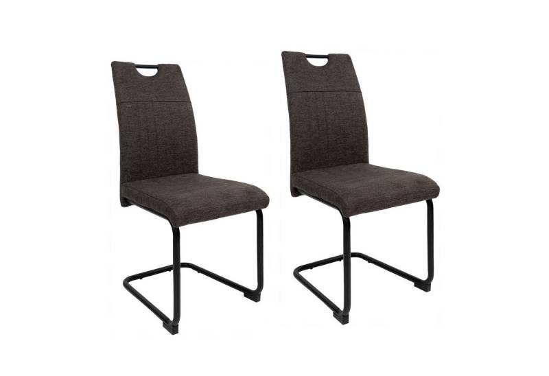TRISENS Freischwinger Marcello (Stück, 2 St), Schwingstuhl mit robustem Metallgestell in Stoff-Optik von TRISENS