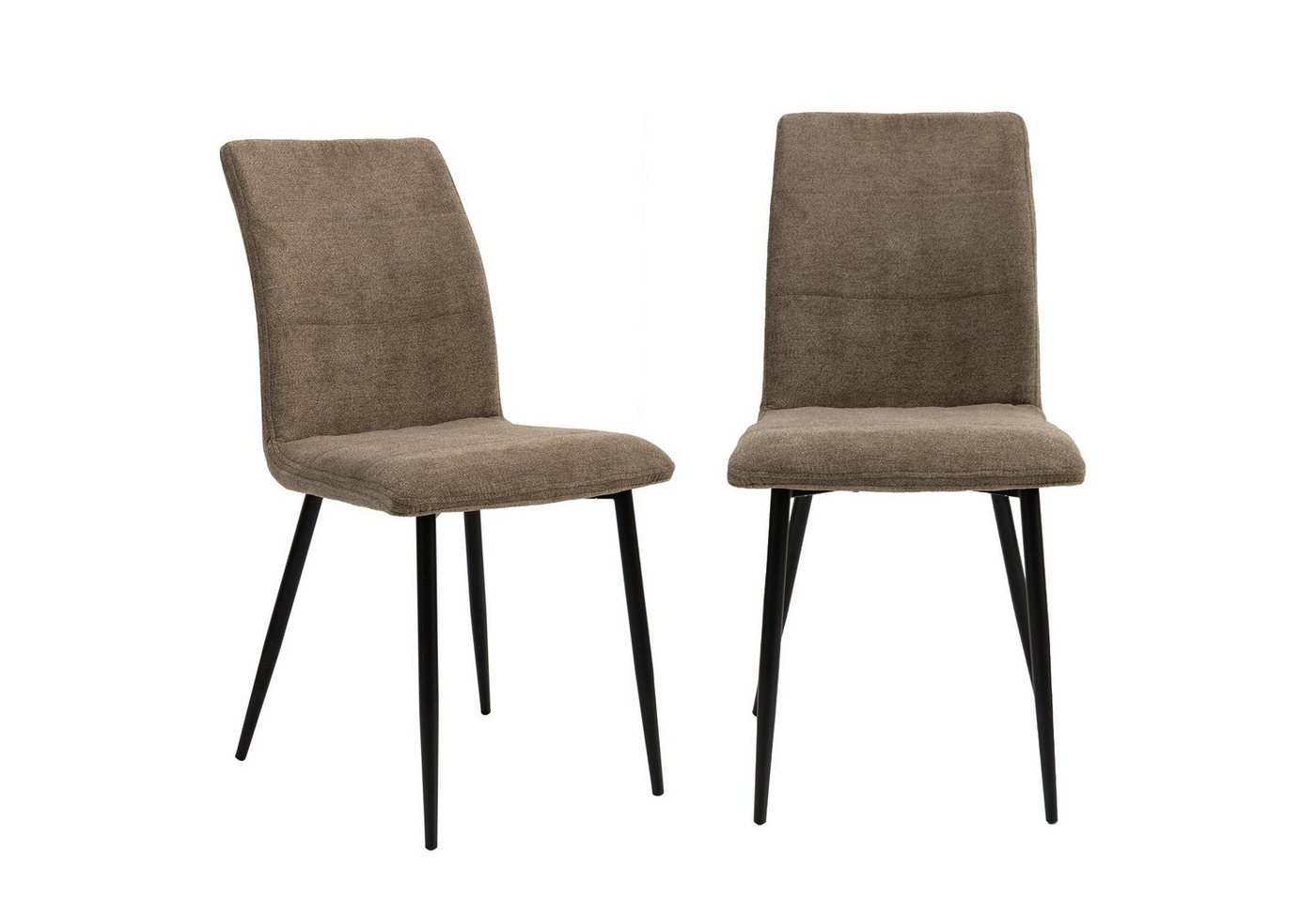 TRISENS Polsterstuhl Mora (einzeln oder im 2er, 3er, 4er Set, 2 St), gepolsterte Essstühle mit Stoffbezug in 4 trendigen Farbvarianten von TRISENS
