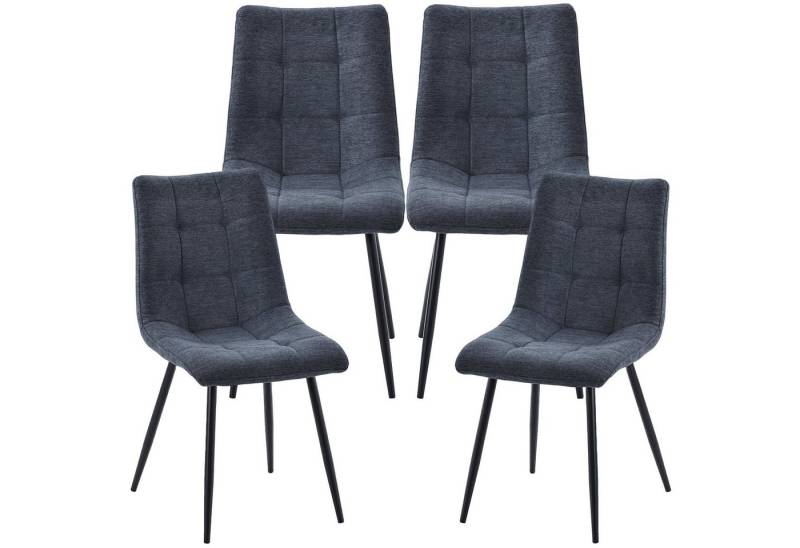 TRISENS Polsterstuhl Selina (1er Set, 2er Set, 3er Set oder 4er Set, 4 St), Essstuhl in moderner Stoffoptik in 5 trendigen Farbvarianten von TRISENS