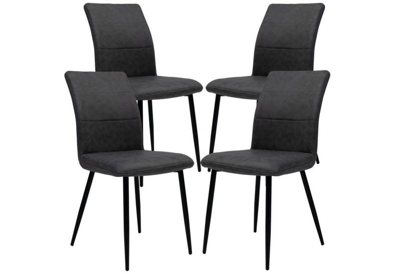 TRISENS Polsterstuhl Teona (einzeln oder im 2er, 3er, 4er Set, 4 St), gepolsterte Essstühle in Lederoptik in 3 trendigen Farbvarianten von TRISENS