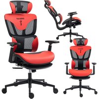 Bürostuhl in modernem Racing-Design - ergonomischer Gaming Schreibtischstuhl mit Nacken- und Lordosenstütze - komfortabler Gaming Stuhl mit von TRISENS