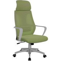 Bürostuhl mit Lordosenstütze im Netzstoff-Design Schreibtischstuhl mit Wippfunktion ergonomischer Drehstuhl mit einer verstellbaren atmungsaktiven von TRISENS