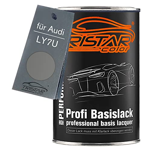 TRISTARcolor Autolack Dose spritzfertig für Audi LY7U Steingrau Metallic/Stone Grey Metallic Basislack 1,0 Liter 1000ml TRISTARcolor Autolack Dose spritzfertig für Audi LY7U Steingrau Metallic/Stone Grey Metallic Basislack 1,0 Liter 1000ml von TRISTARcolor