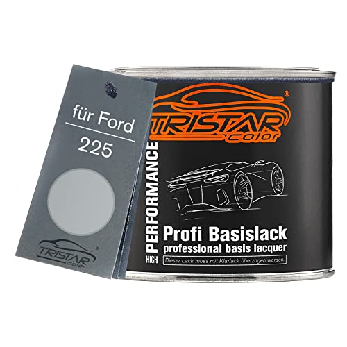 Autolack Dose spritzfertig für Ford 225 Polar Silver Metallic/Polarsilber Metallic Basislack 0,5L von TRISTARcolor