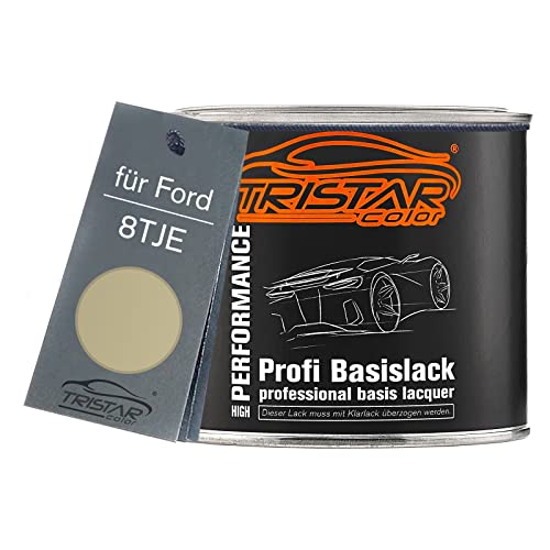 Autolack Dose spritzfertig für Ford 8TJE Spa Metallic/Beige Atacama Metallic Basislack 0,5L von TRISTARcolor