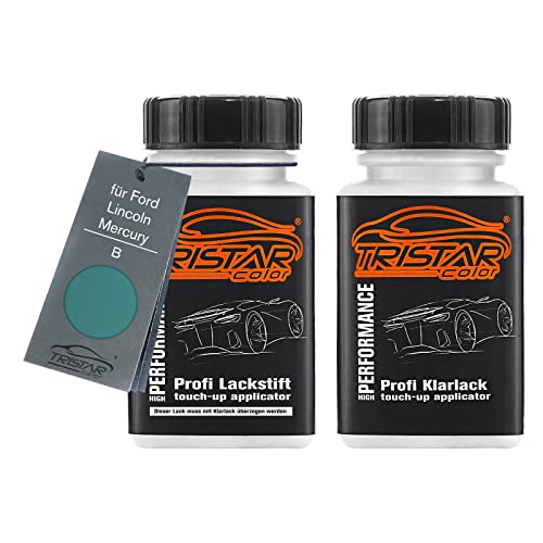 Autolack Lackstift Set für Ford/Lincoln/Mercury B Frost Turquoise Basislack Klarlack je 50ml von TRISTARcolor