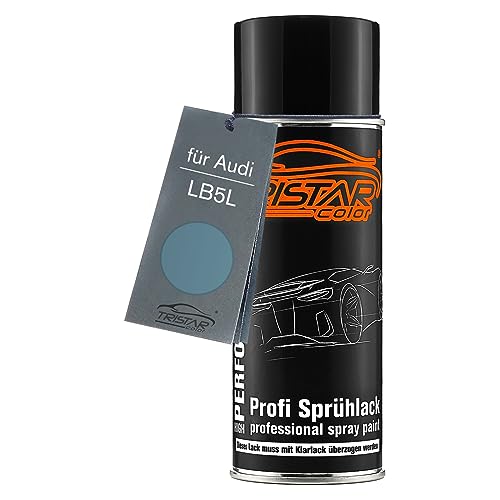 TRISTARcolor Autolack Spraydose für Audi LB5L Crystal Blue Metallic Basislack Sprühdose 400ml von TRISTARcolor