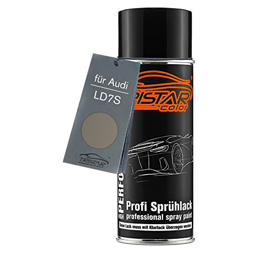 TRISTARcolor Autolack Spraydose für Audi LD7S Slate Grey Metallic/Alpine Grey Metallic Basislack Sprühdose 400ml von TRISTARcolor