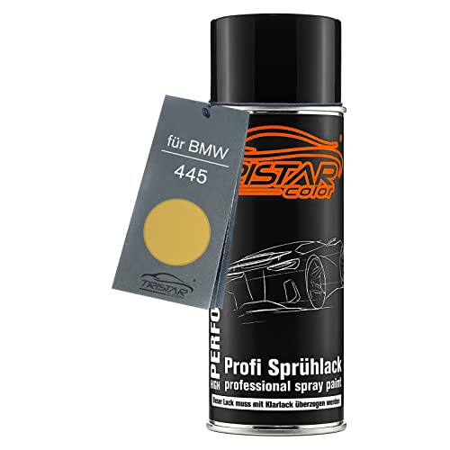 TRISTARcolor Autolack Spraydose für BMW 445 Phoenix Metallic/Phoenixgelb Metallic Basislack Sprühdose 400ml von TRISTARcolor