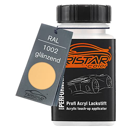 TRISTARcolor RAL 1002 Sandgelb glänzend Lackstift 50 ml schnelltrocknend von TRISTARcolor