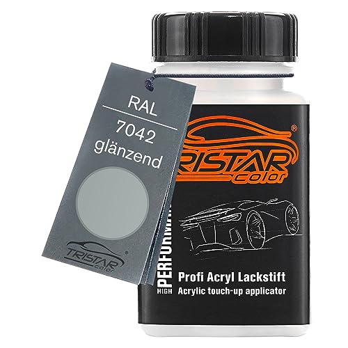 TRISTARcolor RAL 7042 Verkehrsgrau A glänzend Lackstift 50 ml schnelltrocknend von TRISTARcolor