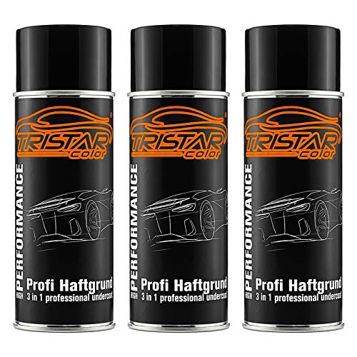 TRISTARcolor 3 in 1 / Rostschutz/Füller/Haftgrund/Spraydose - Sprühdose 3 x 400 ml grau von TRISTARcolor