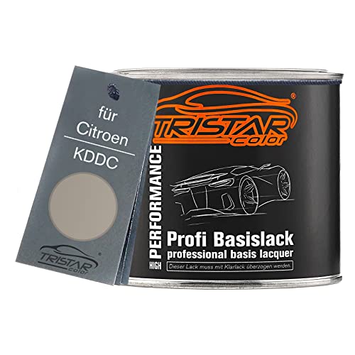 TRISTARcolor Autolack Dose spritzfertig für Citroen KDDC Sable Bivouac Metallic Basislack 0,5L von TRISTARcolor