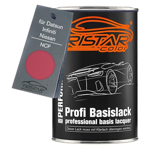 TRISTARcolor Autolack Dose spritzfertig für Datsun/Infiniti/Nissan NCF Bubblegum Pink Metallic Basislack 1,0 Liter 1000ml von TRISTARcolor