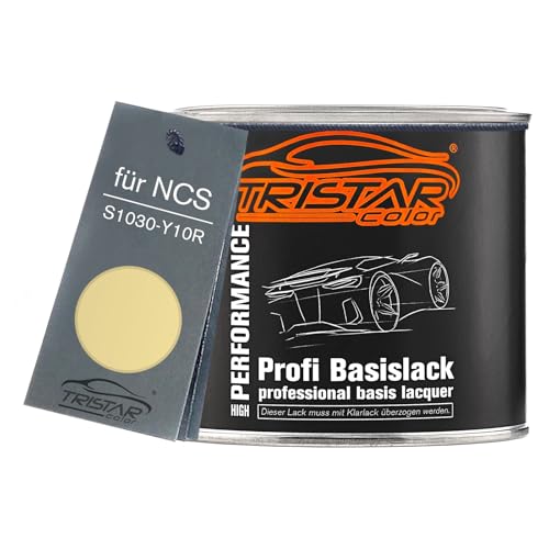 TRISTARcolor Autolack Dose spritzfertig für NCS S1030-Y10R Yellow Basislack 0,5L von TRISTARcolor