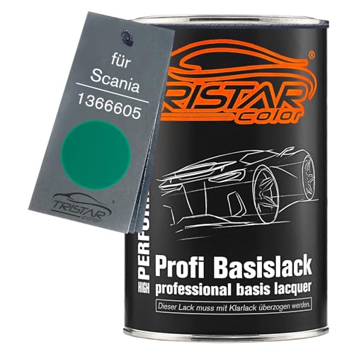 TRISTARcolor Autolack Dose spritzfertig für Scania 1366605 Green Basislack 1,0 Liter 1000ml von TRISTARcolor