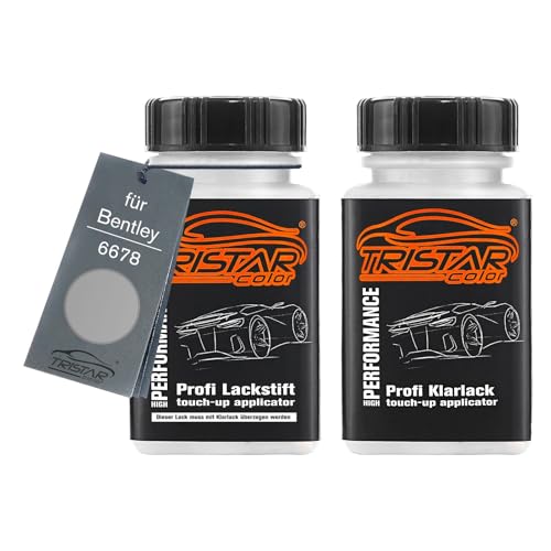 TRISTARcolor Autolack Lackstift Set für Bentley 6678 Opalite Perl Metallic Basislack Klarlack je 50ml TRISTARcolor Autolack Lackstift Set für Bentley 6678 Opalite Perl Metallic Basislack Klarlack je 50ml von TRISTARcolor