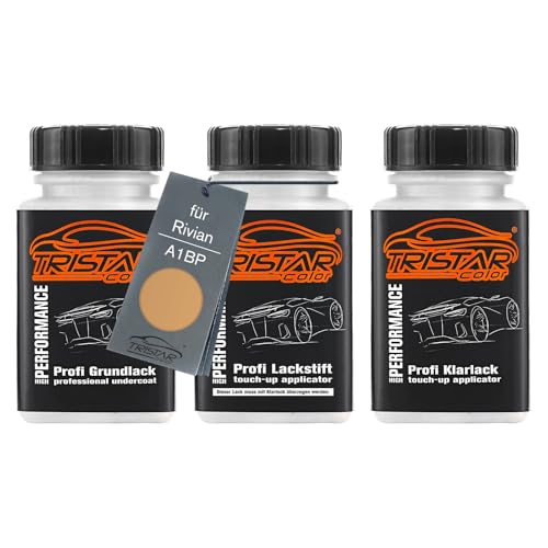 TRISTARcolor Autolack Lackstift Set für Rivian A1BP Compass Yellow Grundlack Basislack Klarlack je 50ml TRISTARcolor Autolack Lackstift Set für Rivian A1BP Compass Yellow Grundlack Basislack Klarlack je 50ml von TRISTARcolor