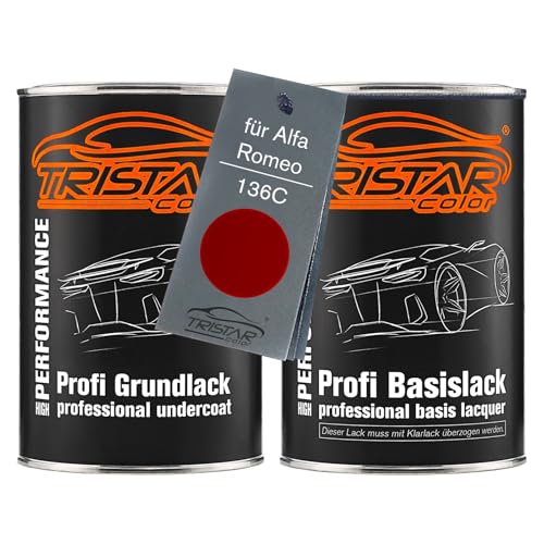 TRISTARcolor Autolack Set Dose spritzfertig für Alfa Romeo 136C Glorius Red Metallic Grundlack + Basislack 2,0 Liter 2000ml TRISTARcolor Autolack Set Dose spritzfertig für Alfa Romeo 136C Glorius Red Metallic Grundlack + Basislack 2,0 Liter 2000ml von TRISTARcolor