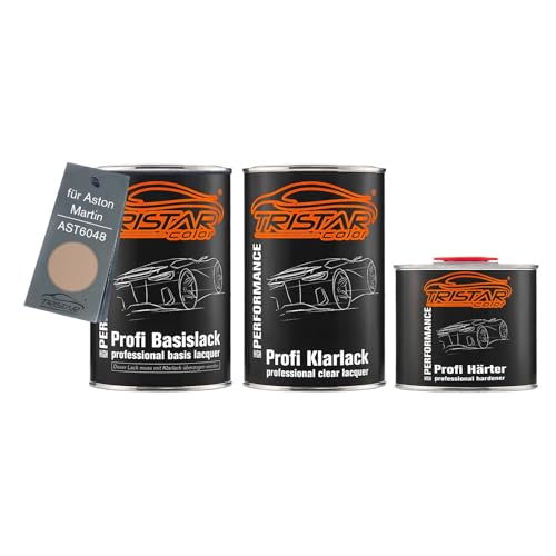 TRISTARcolor Autolack Set Dose spritzfertig für Aston Martin AST6048 Solar Bronze Perl Metallic Basislack + 2K Klarlack 2,5L von TRISTARcolor