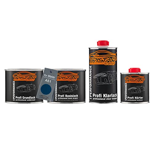 TRISTARcolor Autolack Set Dose spritzfertig für BMW A51 Montegoblau Metallic/Montego Blue Metallic Grundlack + Basislack + 2K Klarlack 1,75L TRISTARcolor Autolack Set Dose spritzfertig für BMW A51 Montegoblau Metallic/Montego Blue Metallic Grundlack + Basislack + 2K Klarlack 1,75L von TRISTARcolor