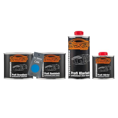 TRISTARcolor Autolack Set Dose spritzfertig für BMW C6K Blazing Blue Metallic Grundlack + Basislack + 2K Klarlack 1,75L TRISTARcolor Autolack Set Dose spritzfertig für BMW C6K Blazing Blue Metallic Grundlack + Basislack + 2K Klarlack 1,75L von TRISTARcolor