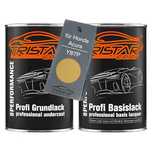 TRISTARcolor Autolack Set Dose spritzfertig für Honda/Acura Y87P Autumn Yellow Perl Grundlack + Basislack 2,0 Liter 2000ml von TRISTARcolor