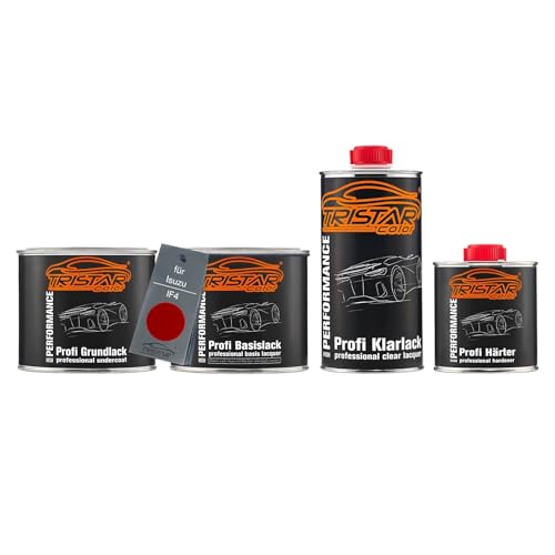 TRISTARcolor Autolack Set Dose spritzfertig für Isuzu IF4 Red Spinel Perl Grundlack + Basislack + 2K Klarlack 1,75L von TRISTARcolor