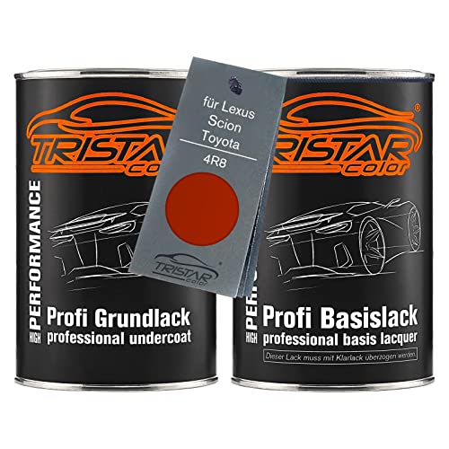 TRISTARcolor Autolack Set Dose spritzfertig für Lexus/Scion/Toyota 4R8 Orange Metallic/Inferno Metallic Grundlack + Basislack 2,0 Liter 2000ml von TRISTARcolor
