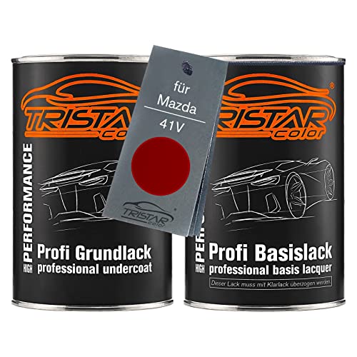 TRISTARcolor Autolack Set Dose spritzfertig für Mazda 41V Soul Red Metallic/Rubinrot Metallic Grundlack + Basislack 2,0 Liter 2000ml TRISTARcolor Autolack Set Dose spritzfertig für Mazda 41V Soul Red Metallic/Rubinrot Metallic Grundlack + Basislack 2,0 Liter 2000ml von TRISTARcolor
