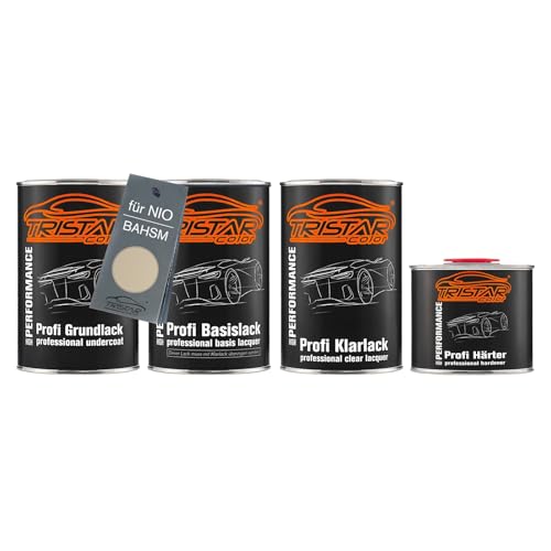 TRISTARcolor Autolack Set Dose spritzfertig für NIO BAHSM Sand Metallic Perl Grundlack + Basislack + 2K Klarlack 3,5L TRISTARcolor Autolack Set Dose spritzfertig für NIO BAHSM Sand Metallic Perl Grundlack + Basislack + 2K Klarlack 3,5L von TRISTARcolor