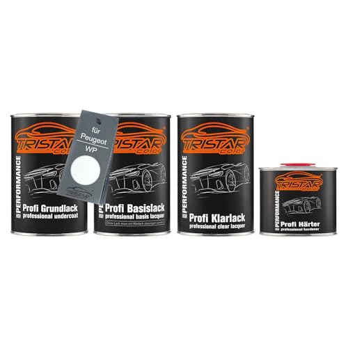 TRISTARcolor Autolack Set Dose spritzfertig für Peugeot WP Blanc Banquise Grundlack + Basislack + 2K Klarlack 3,5L TRISTARcolor Autolack Set Dose spritzfertig für Peugeot WP Blanc Banquise Grundlack + Basislack + 2K Klarlack 3,5L von TRISTARcolor