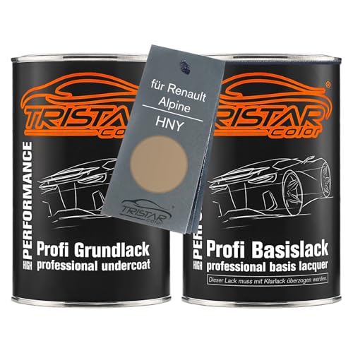 TRISTARcolor Autolack Set Dose spritzfertig für Renault/Alpine HNY Ochre Beige Metallic Grundlack + Basislack 2,0 Liter 2000ml TRISTARcolor Autolack Set Dose spritzfertig für Renault/Alpine HNY Ochre Beige Metallic Grundlack + Basislack 2,0 Liter 2000ml von TRISTARcolor