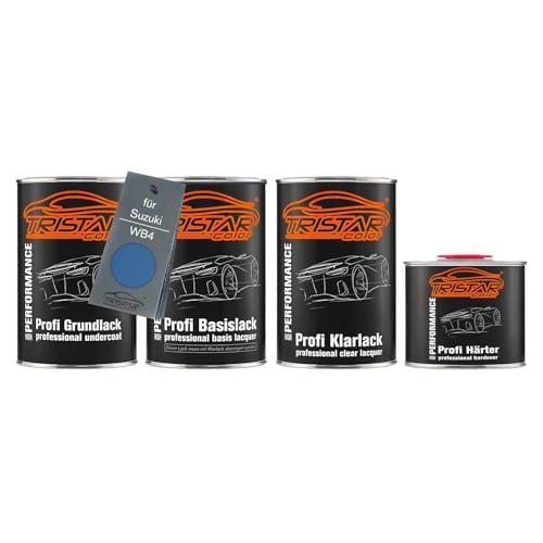 TRISTARcolor Autolack Set Dose spritzfertig für Suzuki WB4 Luster Blue Perl Metallic Grundlack + Basislack + 2K Klarlack 3,5L TRISTARcolor Autolack Set Dose spritzfertig für Suzuki WB4 Luster Blue Perl Metallic Grundlack + Basislack + 2K Klarlack 3,5L von TRISTARcolor