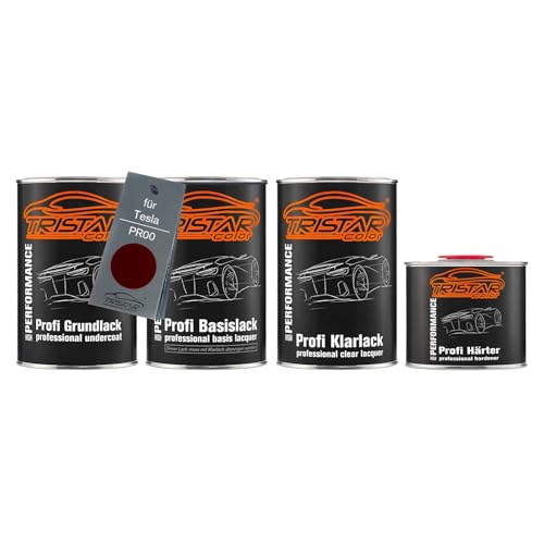 TRISTARcolor Autolack Set Dose spritzfertig für Tesla PR00 Midnight Cherry Red Perl Grundlack + Basislack + 2K Klarlack 3,5L TRISTARcolor Autolack Set Dose spritzfertig für Tesla PR00 Midnight Cherry Red Perl Grundlack + Basislack + 2K Klarlack 3,5L von TRISTARcolor
