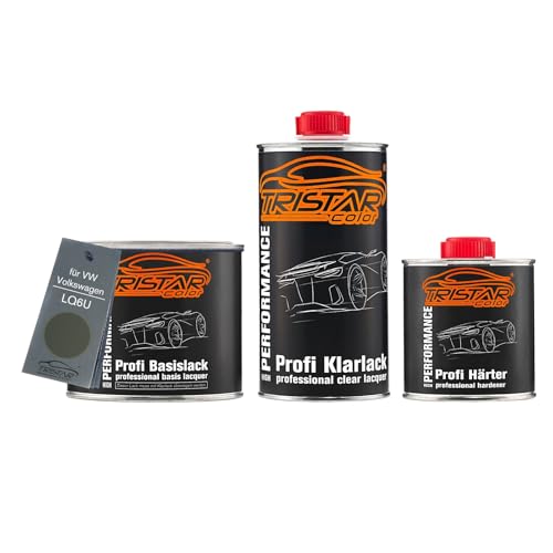 TRISTARcolor Autolack Set Dose spritzfertig für VW/Volkswagen LQ6U Khaki Brown Perl Basislack + 2K Klarlack 1,25L von TRISTARcolor