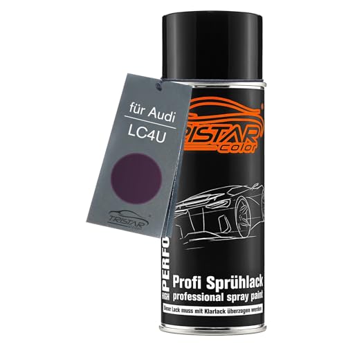 TRISTARcolor Autolack Spraydose für Audi LC4U Violett Touch Perl/Violet Touch Perl Basislack Sprühdose 400ml von TRISTARcolor