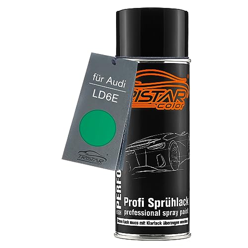 TRISTARcolor Autolack Spraydose für Audi LD6E Salsa Green/Salsagreen Basislack Sprühdose 400ml von TRISTARcolor