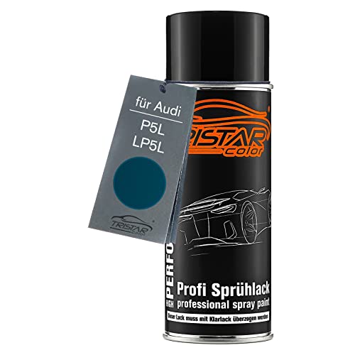 TRISTARcolor Autolack Spraydose für Audi P5L / LP5L Dark Petrol Basislack Sprühdose 400ml von TRISTARcolor