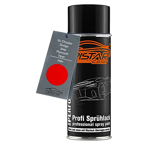 TRISTARcolor Autolack Spraydose für Chrysler/Dodge/Jeep/Plymouth/Viper PRN Red Basislack Sprühdose 400ml von TRISTARcolor