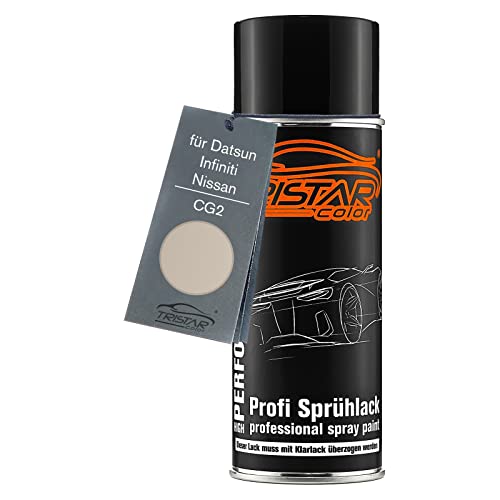 TRISTARcolor Autolack Spraydose für Datsun/Infiniti/Nissan CG2 Beige Metallic Basislack Sprühdose 400ml von TRISTARcolor