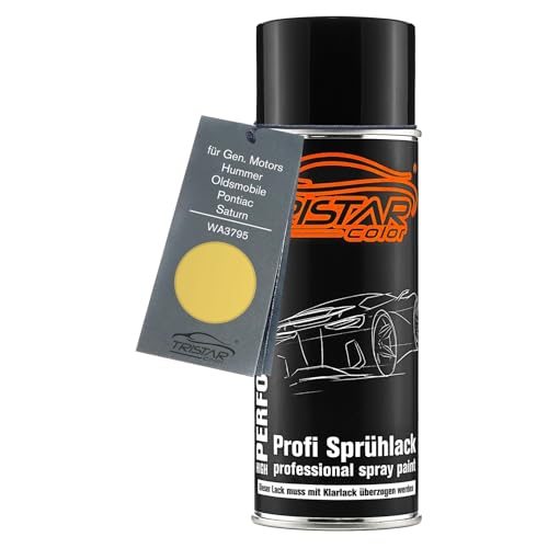 TRISTARcolor Autolack Spraydose für Gen. Motors/Hummer/Oldsmobile/Pontiac/Saturn WA3795 Safari Yellow Basislack Sprühdose 400ml von TRISTARcolor