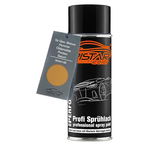 TRISTARcolor Autolack Spraydose für Gen. Motors/Hummer/Oldsmobile/Pontiac/Saturn WA4148 War Bonnet Yellow Metallic Basislack Sprühdose 400ml von TRISTARcolor