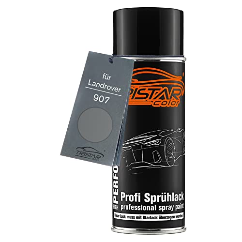 TRISTARcolor Autolack Spraydose für Landrover 907 Stornoway Grey Metallic Basislack Sprühdose 400ml von TRISTARcolor
