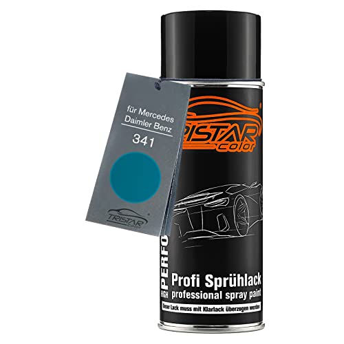 TRISTARcolor Autolack Spraydose für Mercedes/Daimler Benz 341 Aquamarin Metallic Basislack Sprühdose 400ml von TRISTARcolor