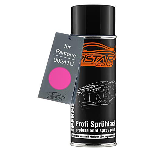 TRISTARcolor Autolack Spraydose für Pantone 00241C 241C Pink Basislack Sprühdose 400ml von TRISTARcolor